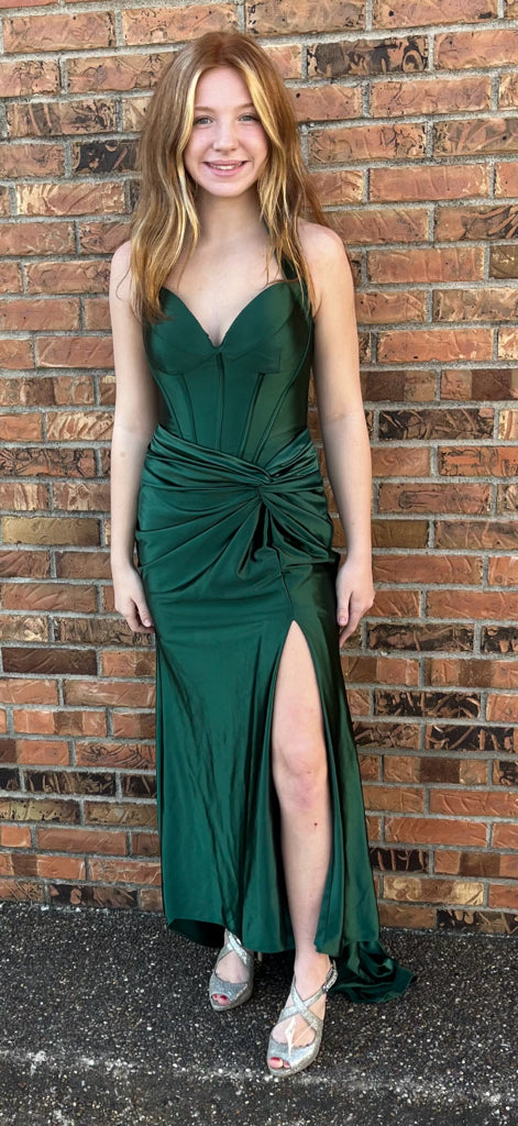 Green Sherri Hill Dress Women's