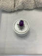 Sterling Silver Ring Size 8 Amethyst