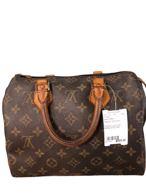 Designer Louis Vuitton Dark Brown Handbag