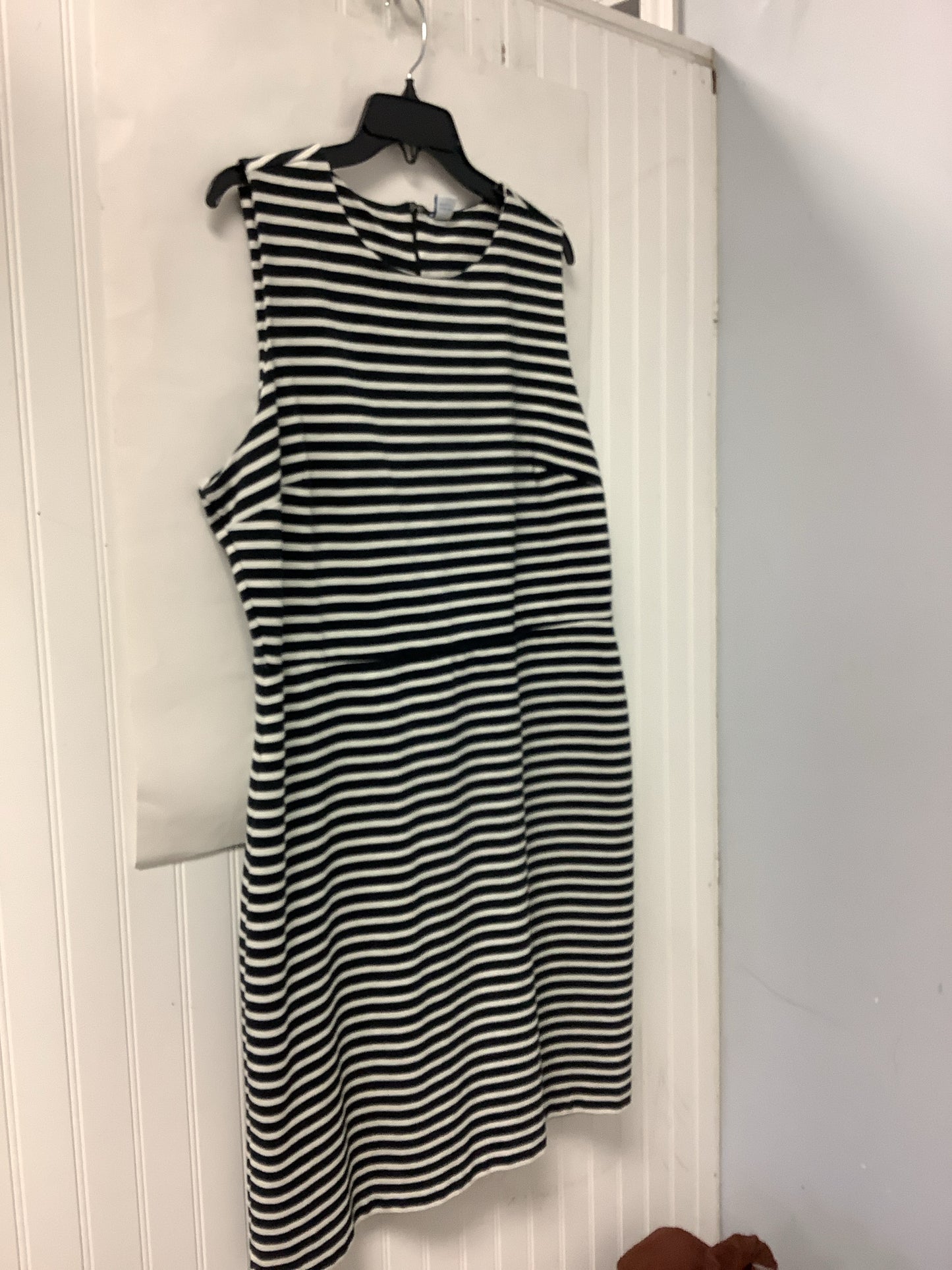 Black/White Striped Old Navy Dress Women's