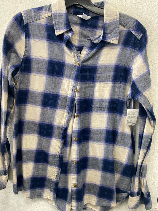 Blue Plaid Sonoma Long Sleeve Shirt Women's