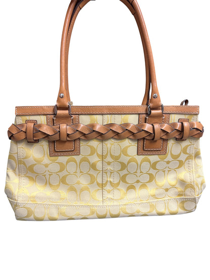 Designer Coach Yellow Handbag