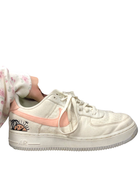 White/Pink Nike Air Shoes Women's