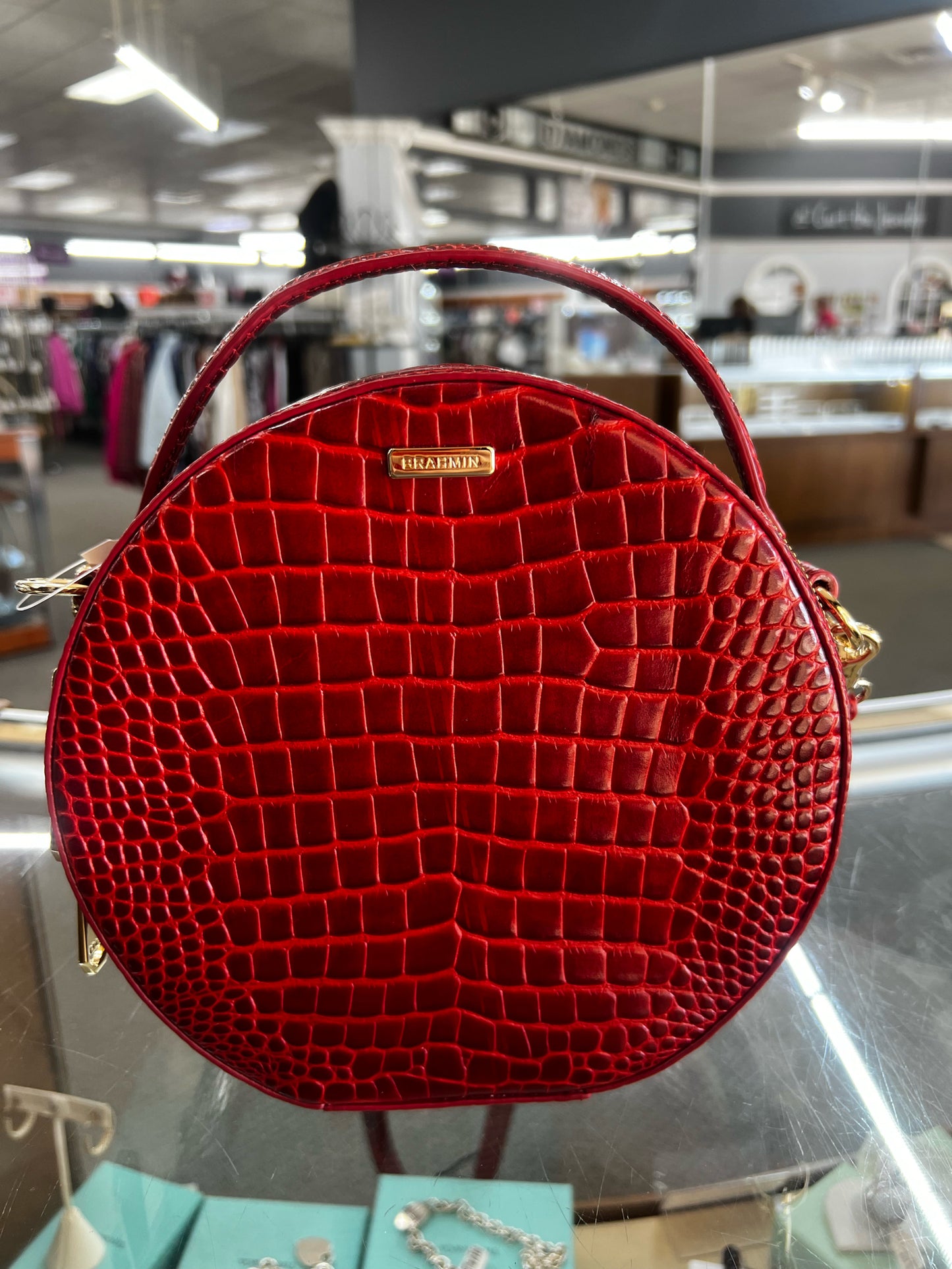 Designer Brahmin Red Handbag