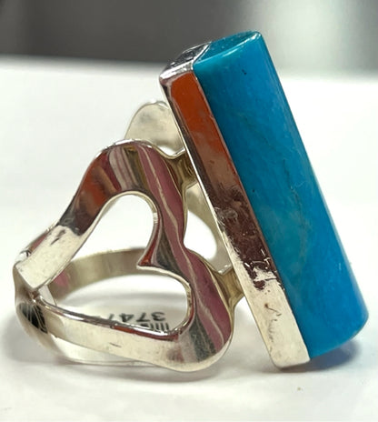 Jay King Sterling Silver Turquoise Ring Size 8.5 DTR