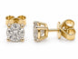 14ky Lab Created Diamond 3/4 ct tw Stud Earrings