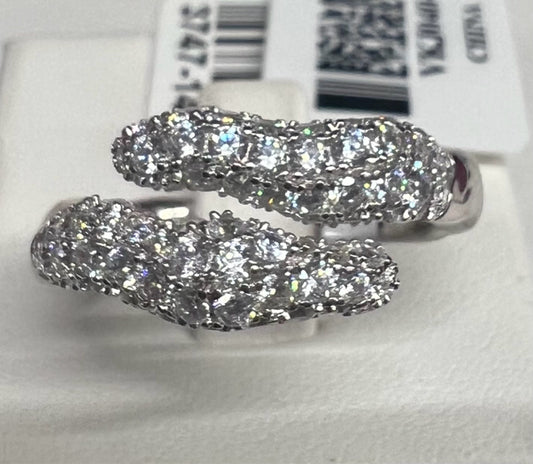 Vanna K Sterling Silver CZ Ring 2.37 ct tw New w/ Tags Size 8 JTV