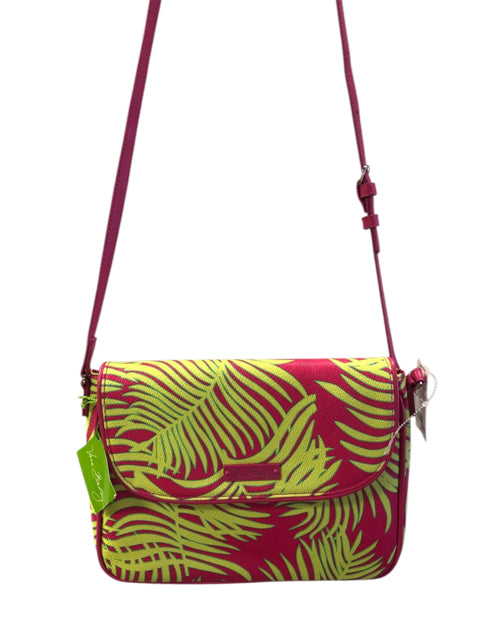 Fashion NEW Vera Bradley Pink/Green Crossbody