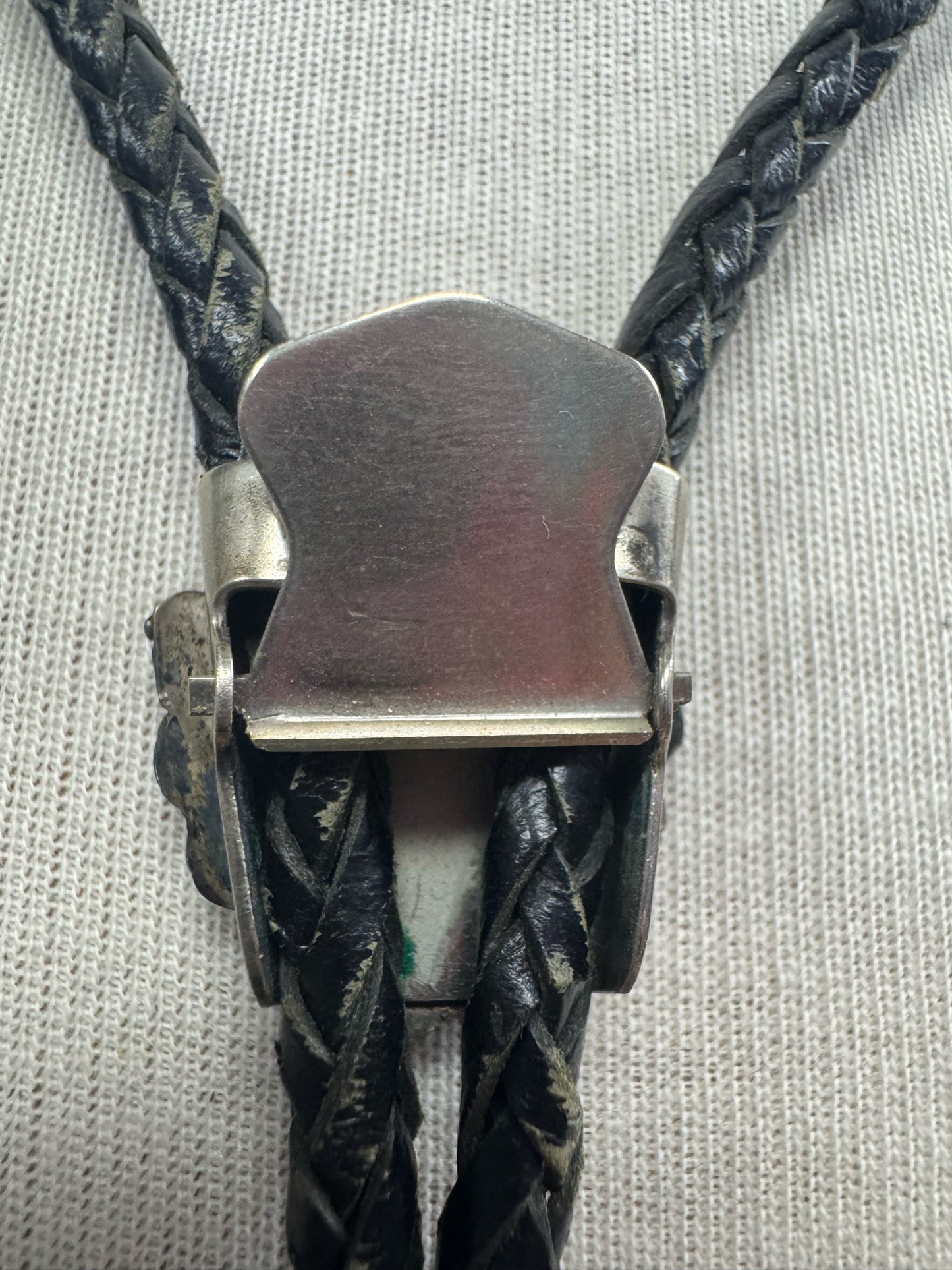 Zuni Sterling Silver Native American Vintage Bolo Tie