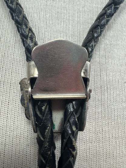 Zuni Sterling Silver Native American Vintage Bolo Tie