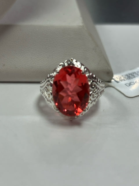 Sterling Silver Over Brass Ring New JTV Size 8