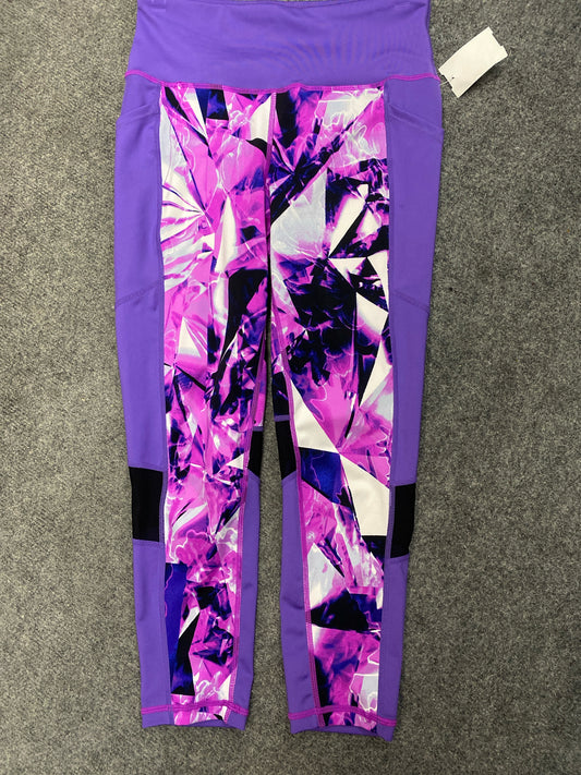Purple Print Rise by Lularoe Leggings ACTIVE Women's