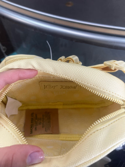 Fashion NEW Betsey Johnson Yellow/White Handbag