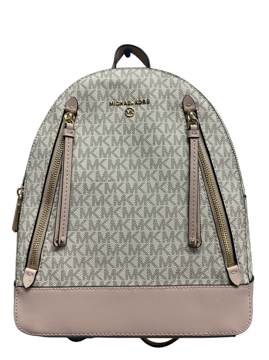 Designer NEW Michael Kors White/Blush Backpack