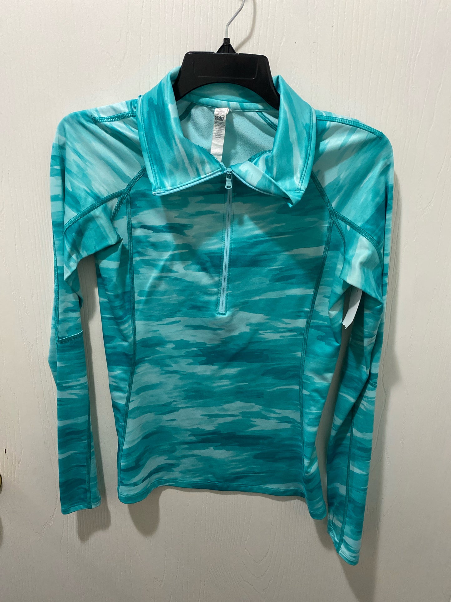 Aqua Print Under Armour ACTIVE Long Sleeve Shirt Women's