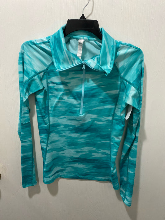 Aqua Print Under Armour ACTIVE Long Sleeve Shirt Women's