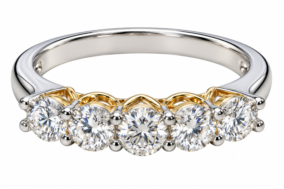 Moissanite Sterling Silver Ring JTV
