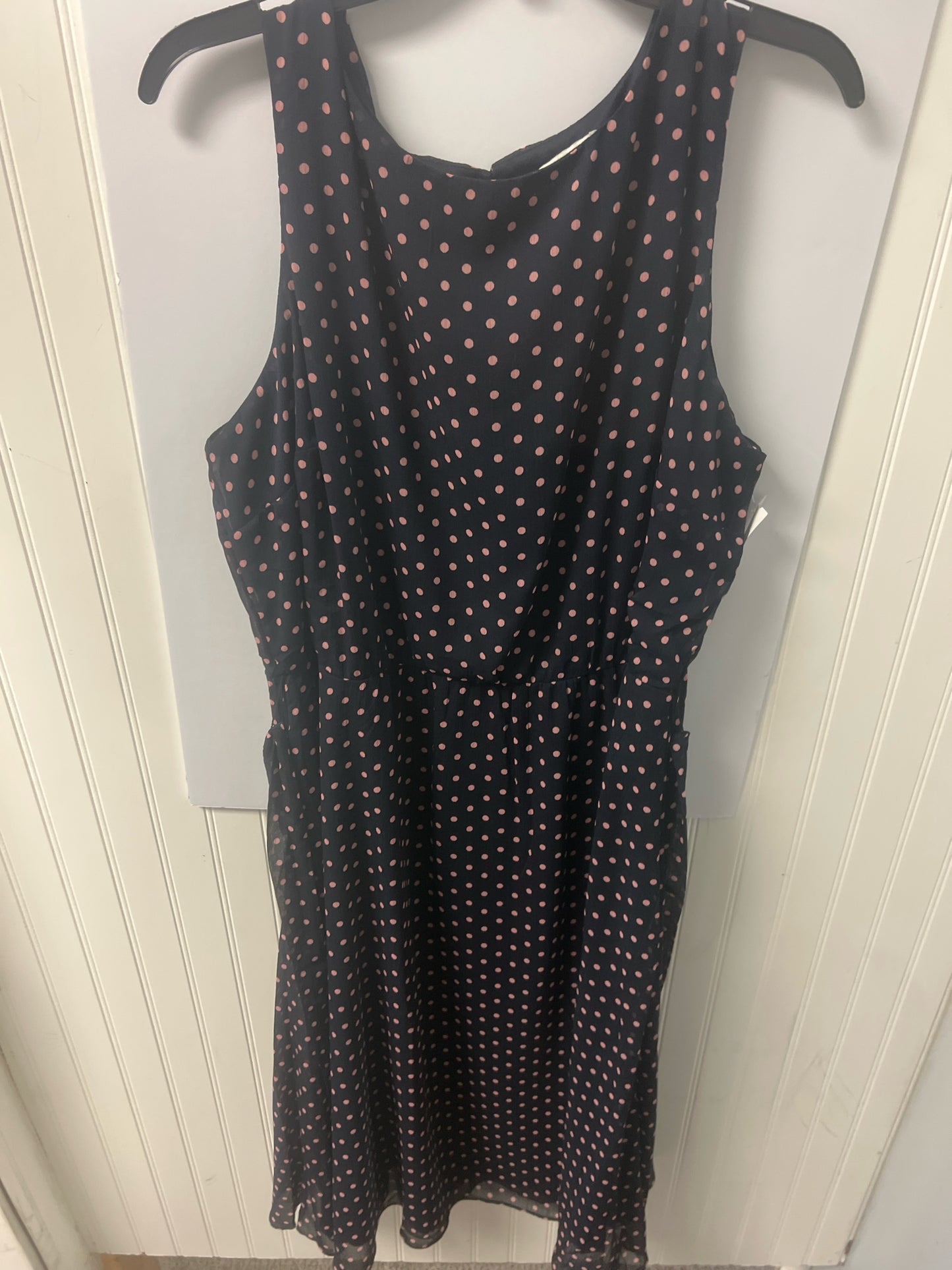 Navy Polka Dots Coldwater Creek Dress Women's