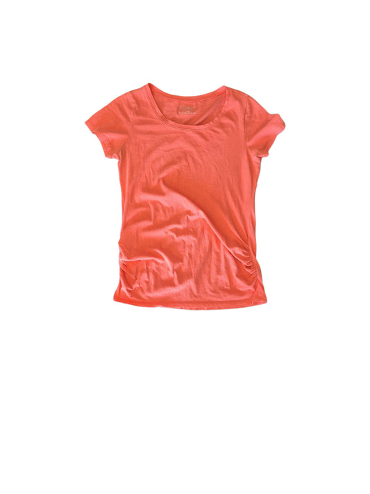 Peach Bump Start MATERNITY Short Sleeve Shirt Women's
