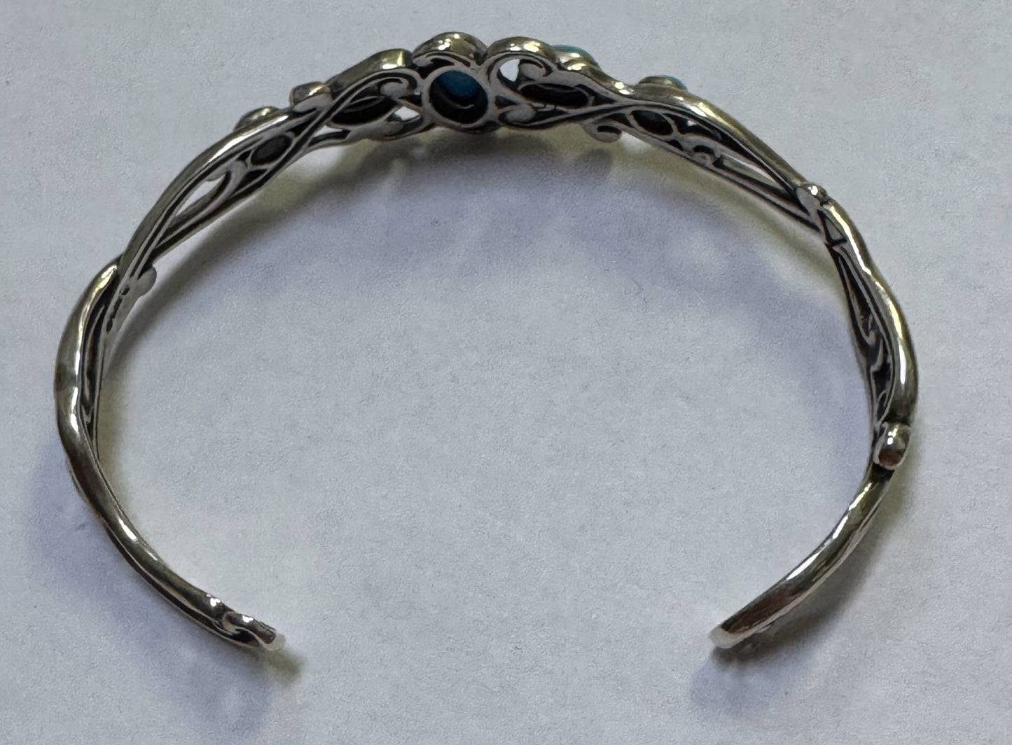 Carolyn Pollack Relios Sterling Silver Sleeping BeautyOval  Cuff Bracelet