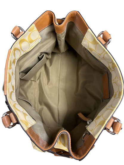 Designer Coach Yellow Handbag