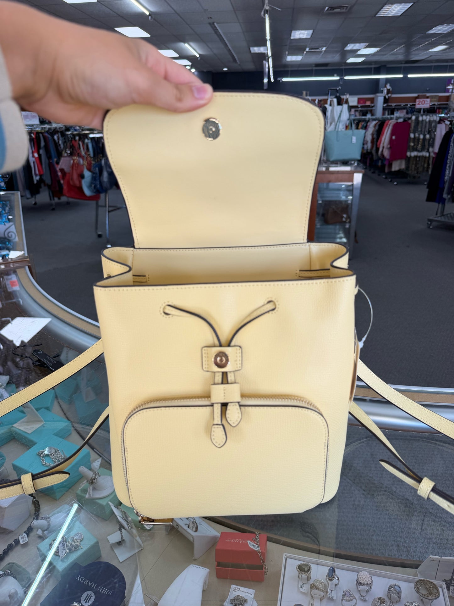 Designer Kate Spade Yellow Backpack