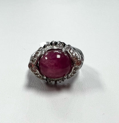 Sterling Silver Gemstone Ring Size 7