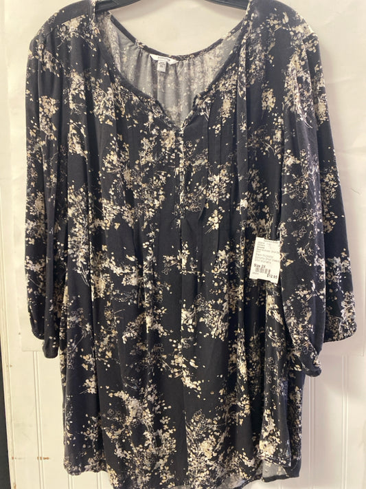 Black Multicolor Sonoma Short Sleeve Shirt Women's