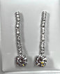 Sterling Silver CZ Earrings New JTV