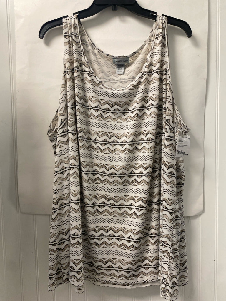 White & tan Catherines Tank Women's
