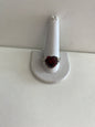 Sterling Silver Garnet Ring Size 12