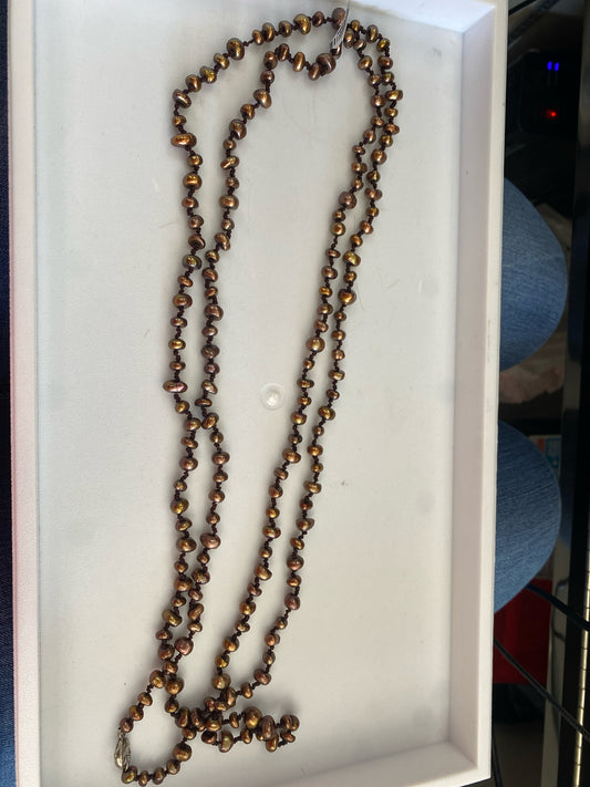 Honora Brown Pearls Necklace 68"
