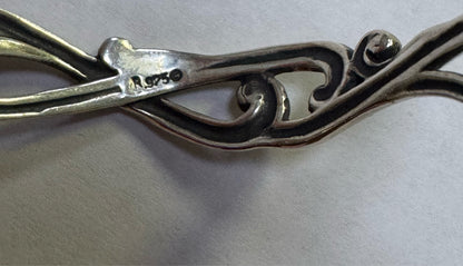 Carolyn Pollack Relios Sterling Silver Sleeping BeautyOval  Cuff Bracelet