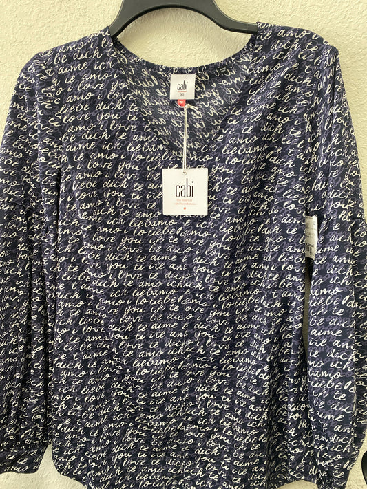Blue Print Cabi NEW Long Sleeve Shirt Women's