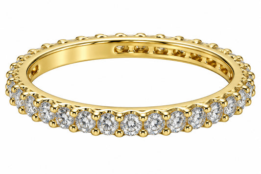 Gold Over Sterling CZ Ring JTV