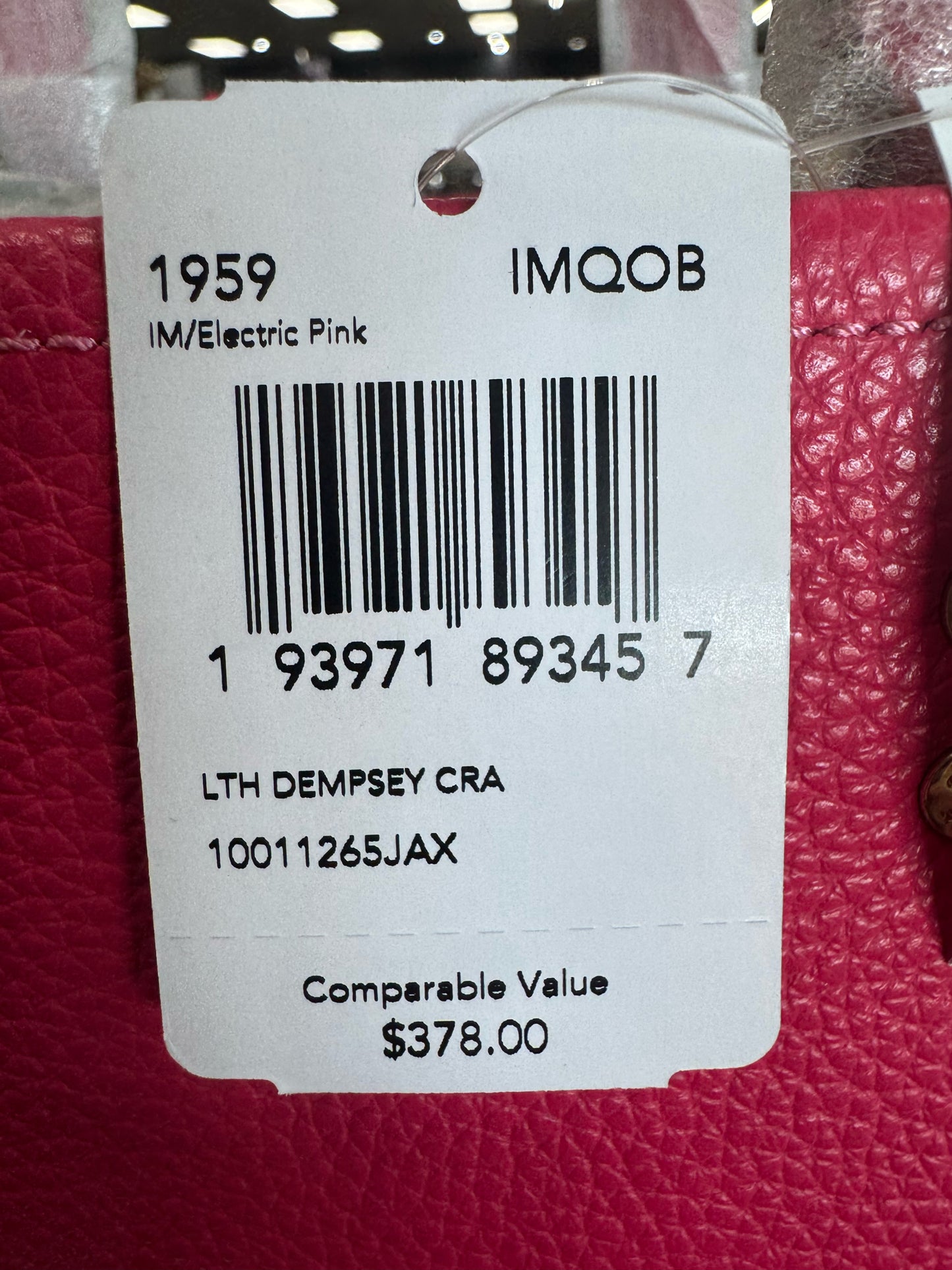 Designer NEW Coach Pink Handbag
