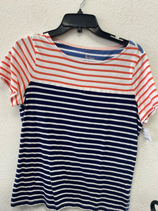 White/Red/Blue Boden Short Sleeve Shirt Women's