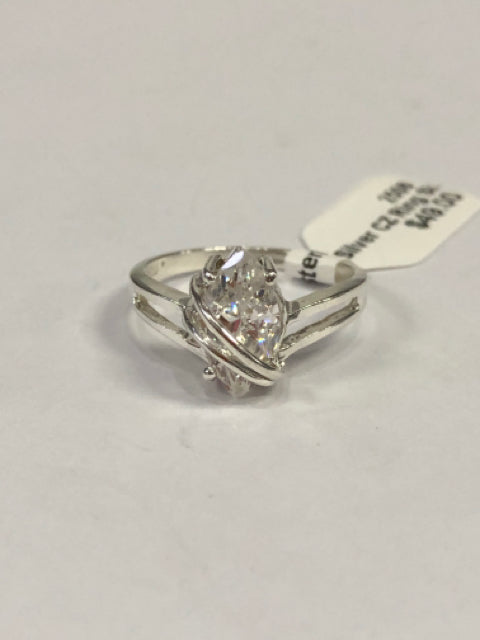 Sterling Silver CZ Ring Size 7.25