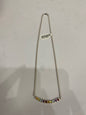 17" Sterling Silver Necklace w/ Gemstones