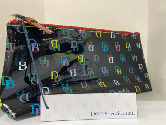 NEW Designer Black/Multi-Color Dooney & Bourke Cosmetic Bag