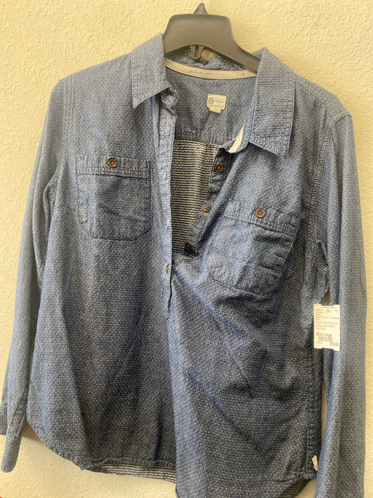 Blue Polka Dot Toms Long Sleeve Shirt Women's