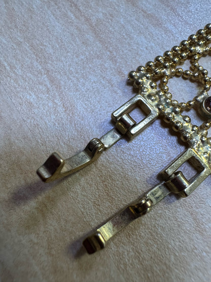 Givenchy Lace Pattern AB Aurora Borealis Crystals Necklace & Bracelet Set