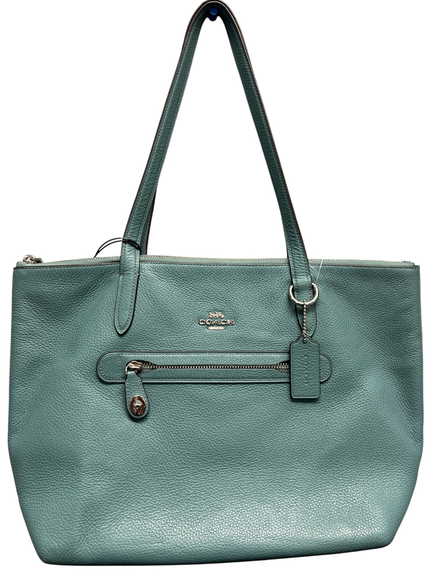 Designer Coach Steel Blue Handbag