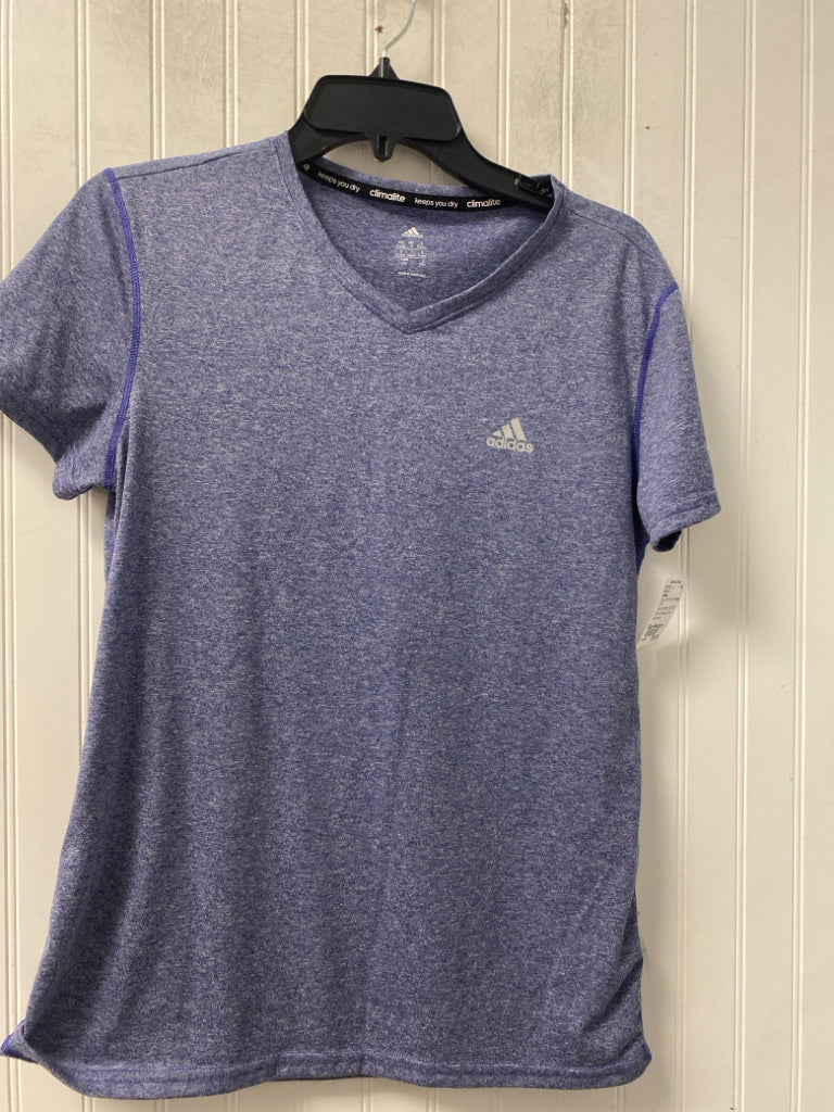 Blue Adidas ACTIVE Short Sleeve Shirt Women's