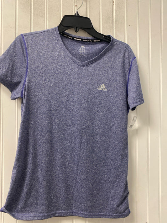 Blue Adidas ACTIVE Short Sleeve Shirt Women's