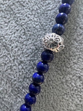 Load image into Gallery viewer, Dallas Prince Blue Lapis &amp; Pearl Bead 30&quot; Necklace Tassel Pendant 4&quot; Enhancer