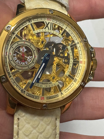 Lagos by Theorema Watch GM-113 Skeleton Dial 44mm Bo & Papers 17j Mechanical
