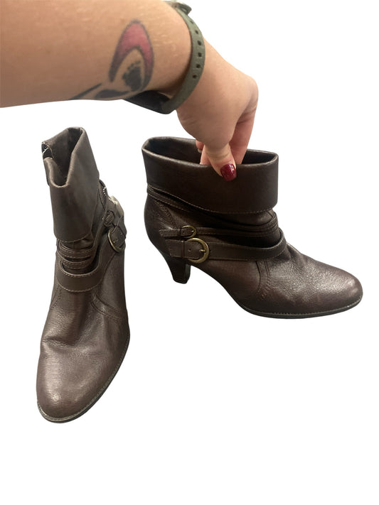 Burgundy St. John's Bay Booties Women's