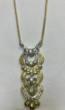 Load image into Gallery viewer, American West Carolyn Pollock Mother of Pearl Sterling 925 &amp; Brass Necklace