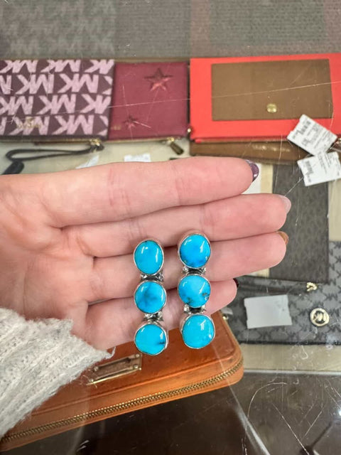 Sterling Silver Turquoise Earrings